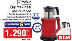 FAKİR TEA N MORE ÇAY MAKİNESİ